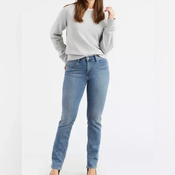 LEVIS 505 STRAIGHT LEG JEANS NO DISTRESS FULL LENGTH SIZE 6 - Picture 1 of 9